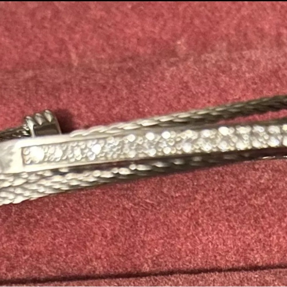 Steel By Design Diamonique Multi-Cable Cuff Bracelet